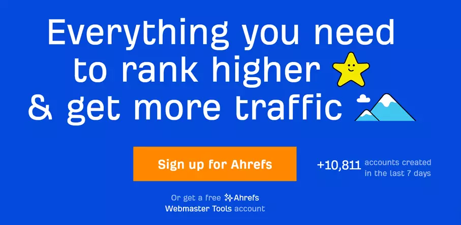 Billede: Screenshot of Ahrefs website