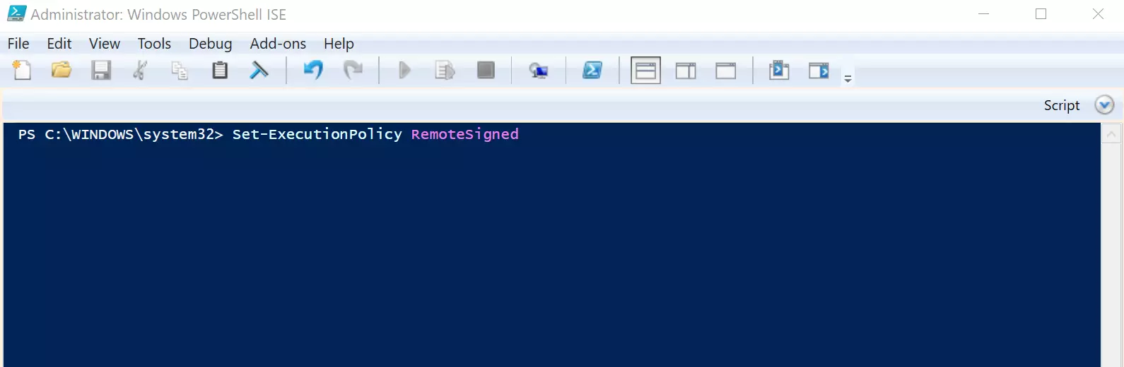 Billede: PowerShell ISE