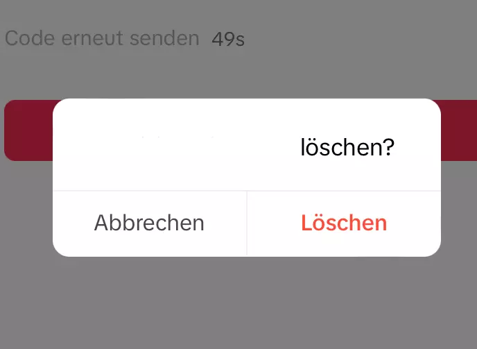 Bild: TikTok: Finale Bestätigung der Konto-Löschung