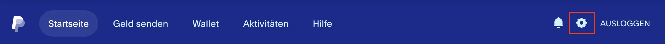 Bild: PayPal: Einstellungen