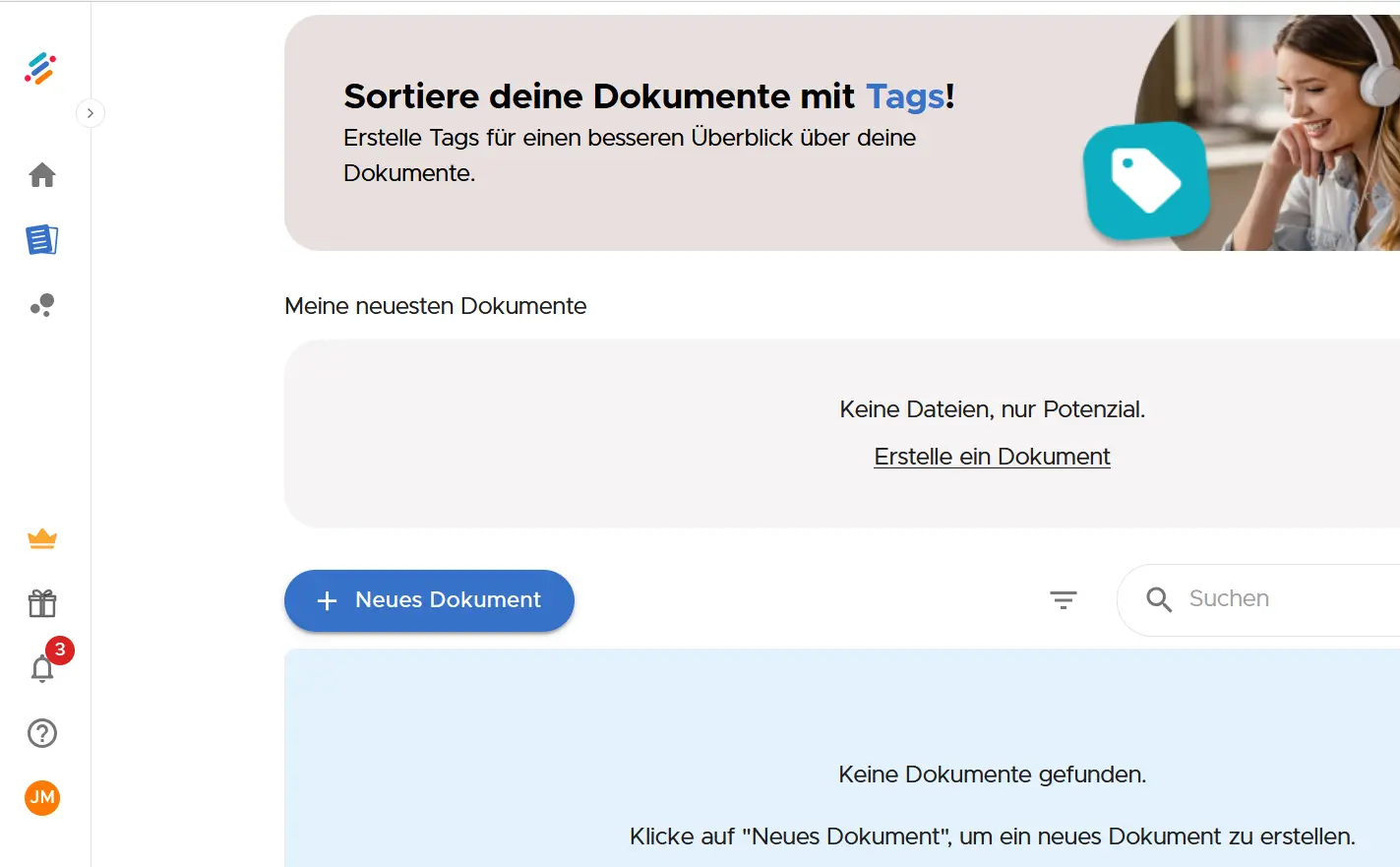 Bild: Screenshot der Benutzeroberfläche von Neuroflash