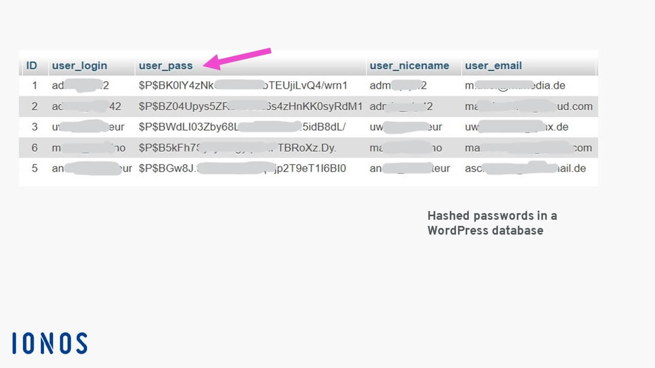 Hash table in a WordPress database