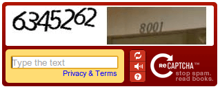 A captcha with audio