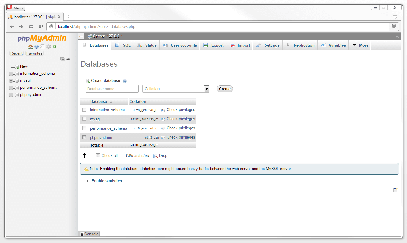 command mysql create database utf8