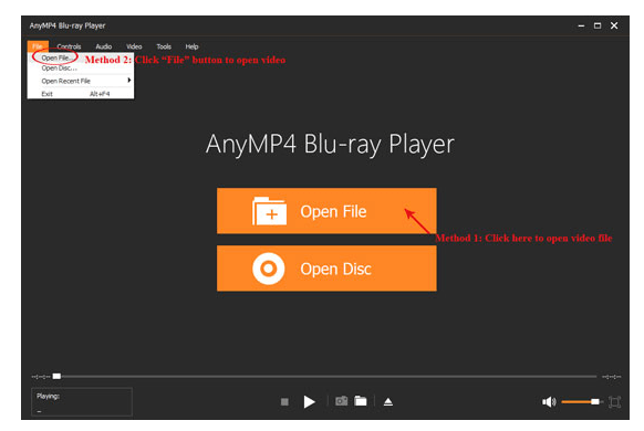 AnyMP4 Blu-ray Player playback