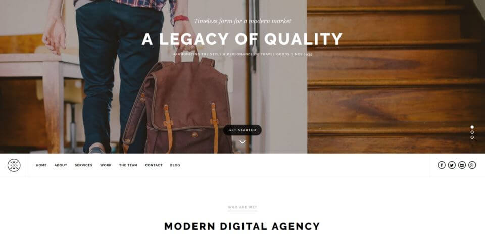 Website of the agency Willow