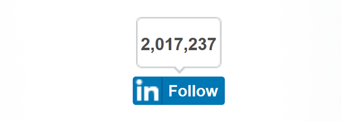 The LinkedIn ‘Follow Company’ button