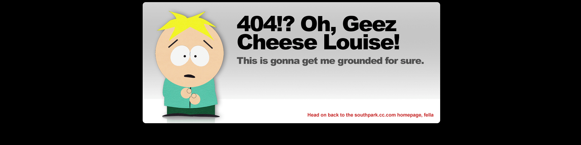 South Park’s 404 page