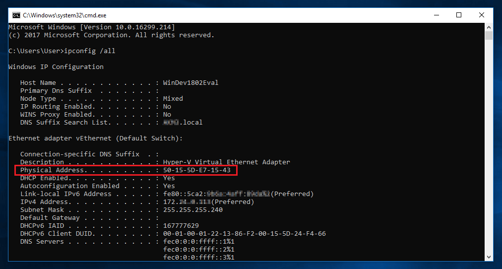 how to find mac address on laptop mac