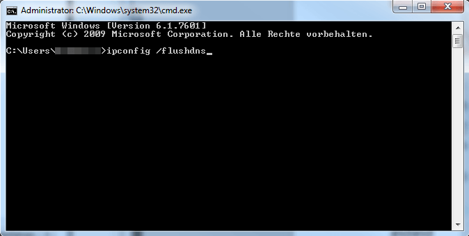 Command prompt in Windows.