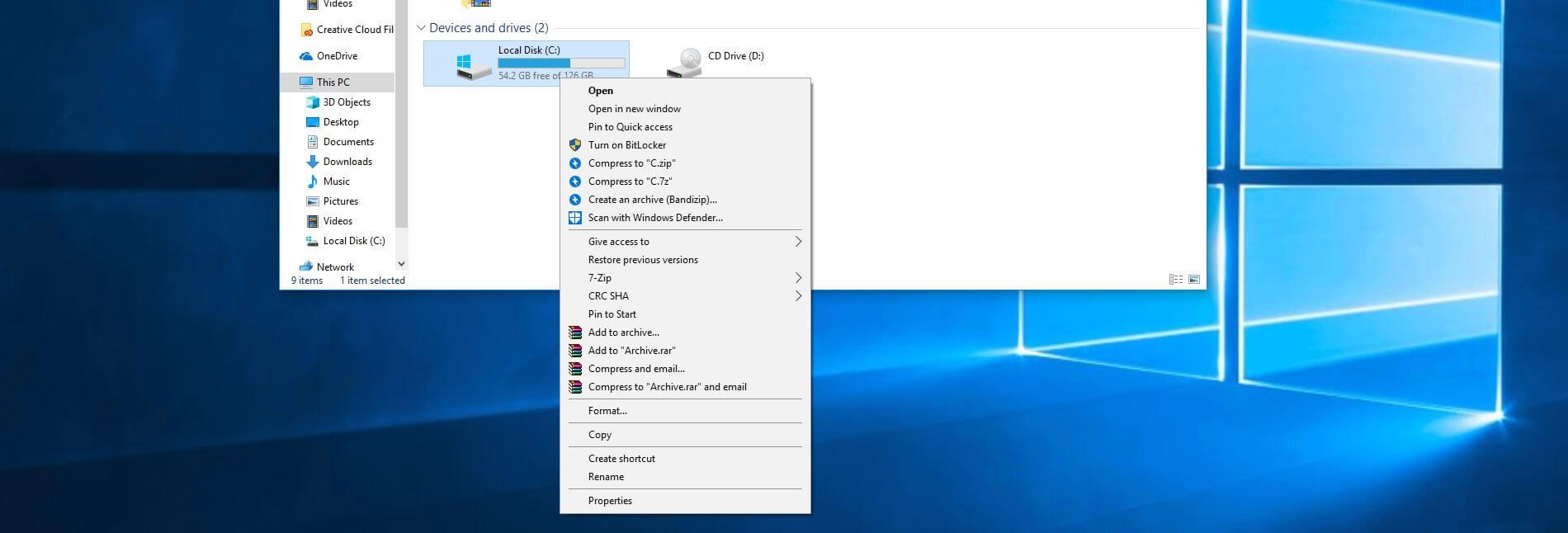 Devices and drives overview in Windows 10