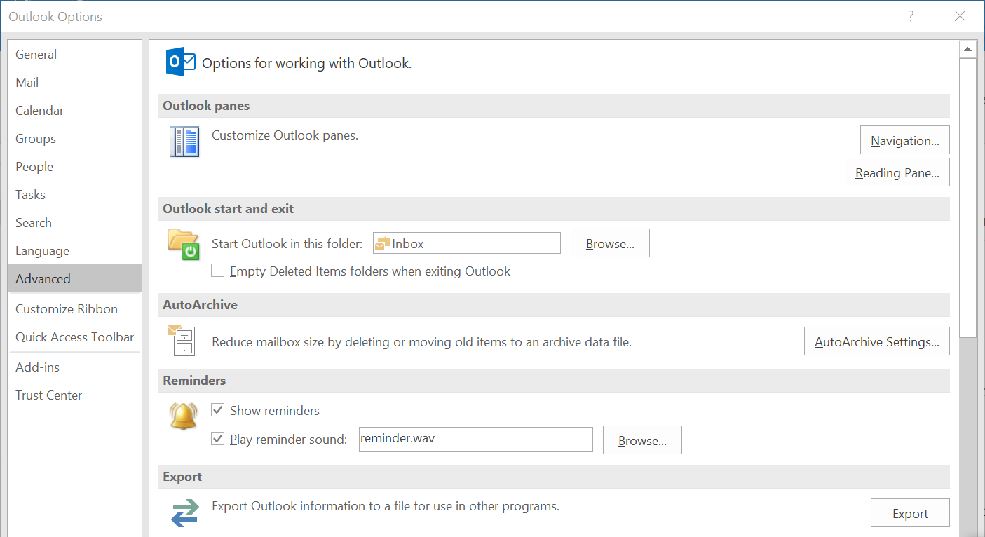remove archive folder from outlook 2016 sidebar remove archive folder from outlook 2016 sidebar