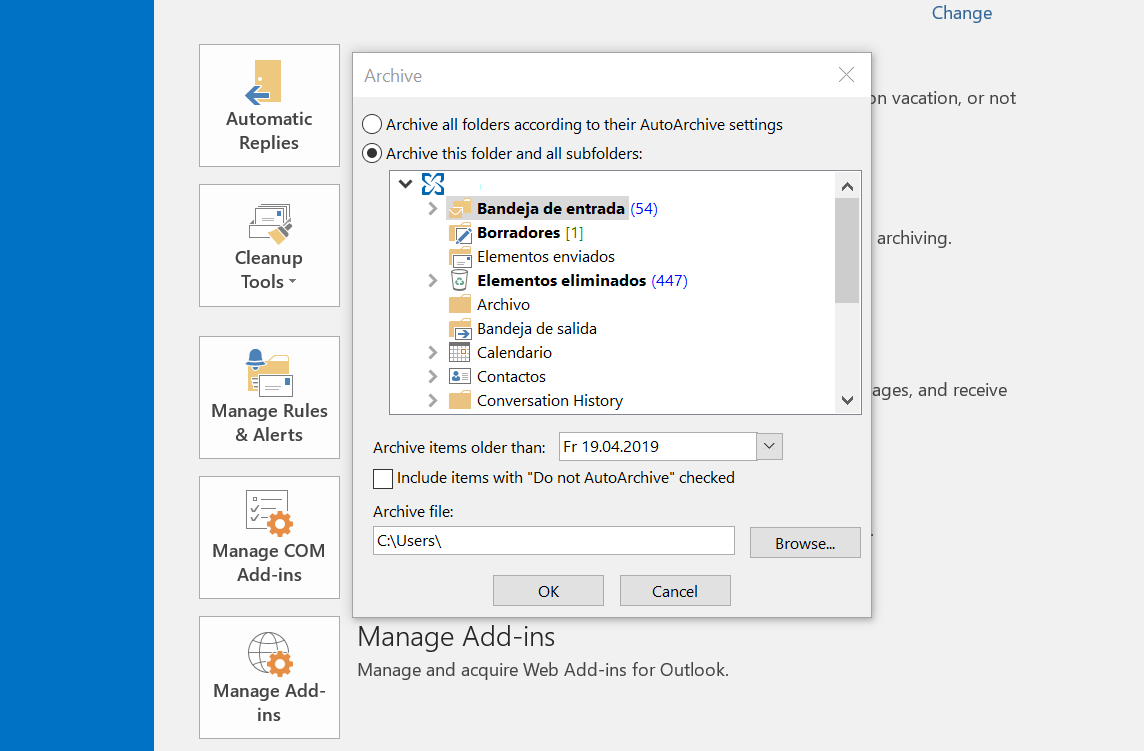 how to create an archive folder in outlook 2016 how to create an archive folder in outlook 2016