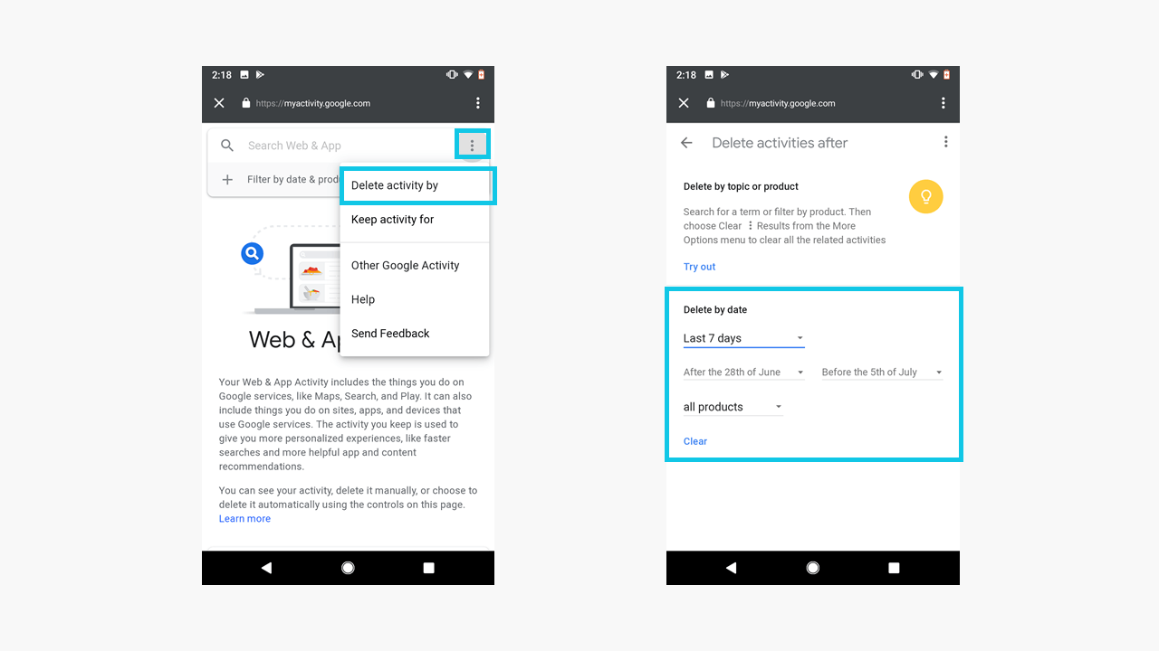 Clearing Google History Tutorial For PC And Smartphone IONOS
