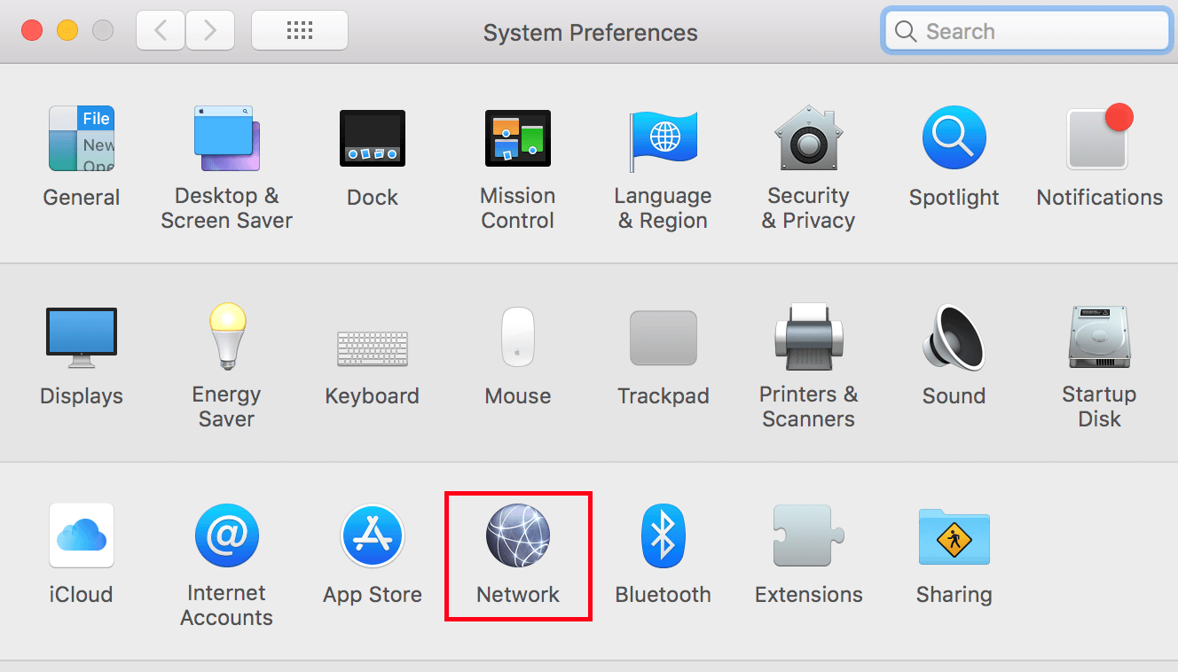 macOS system settings