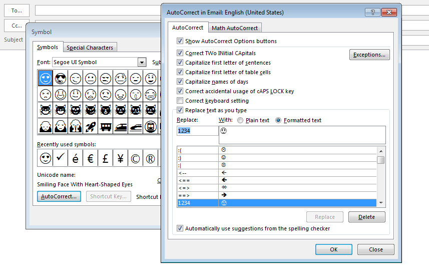 Outlook smileys 2010 email How To