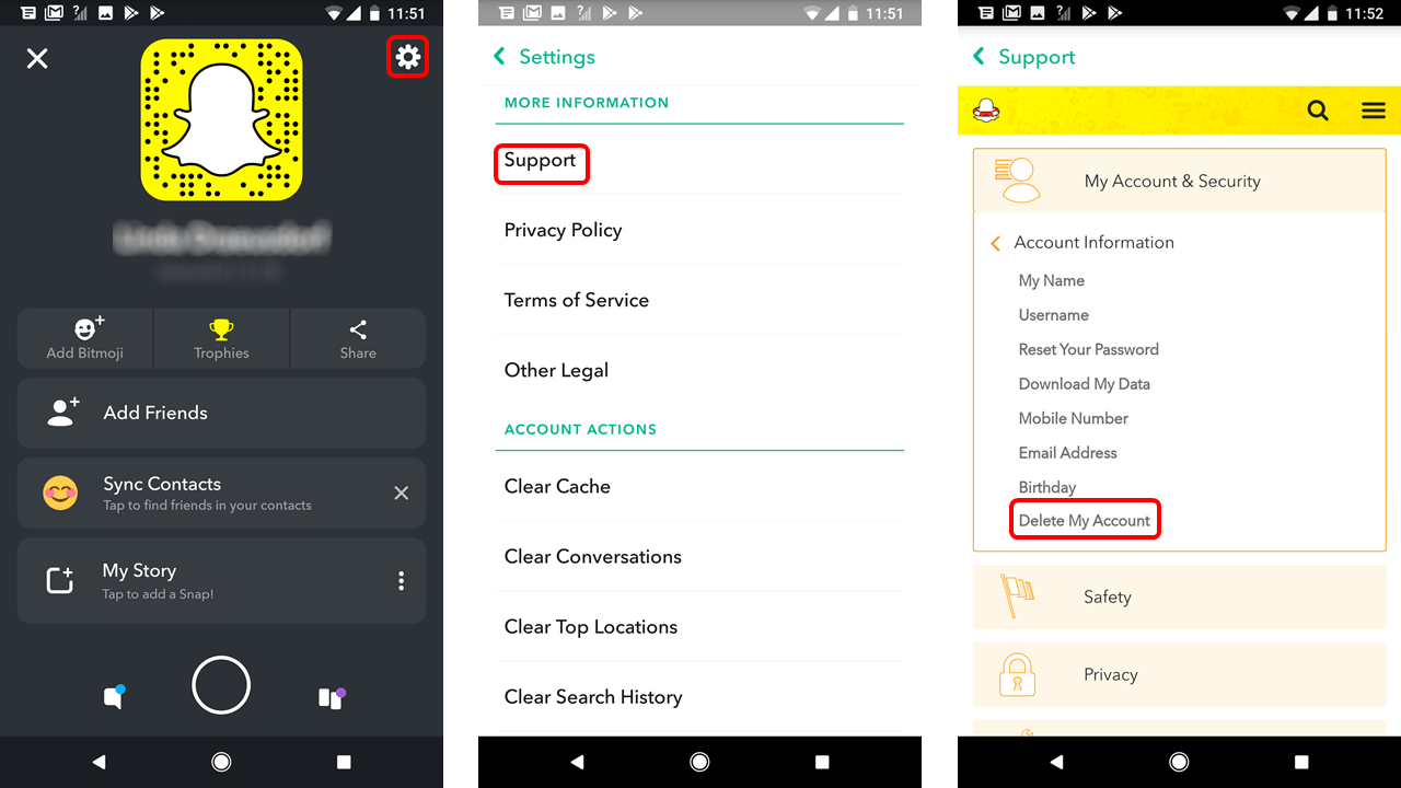 How to delete your Snapchat Account - Step by Step - IONOS