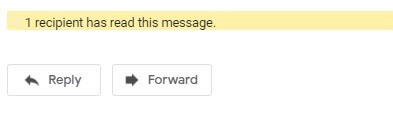 Response to read receipt request in Gmail