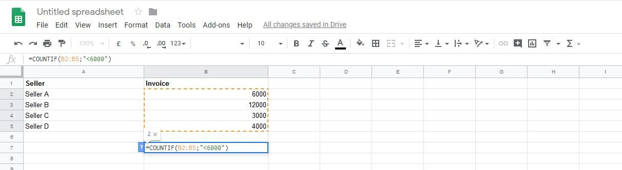 Google Sheets: COUNTIF function with added condition 