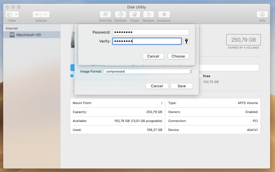 Set password for Mac folder