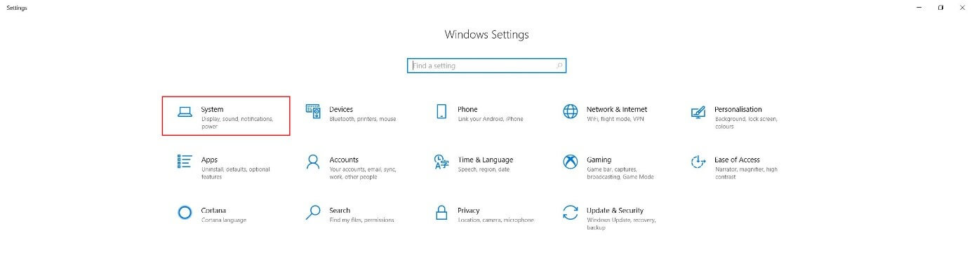 Windows 10의 