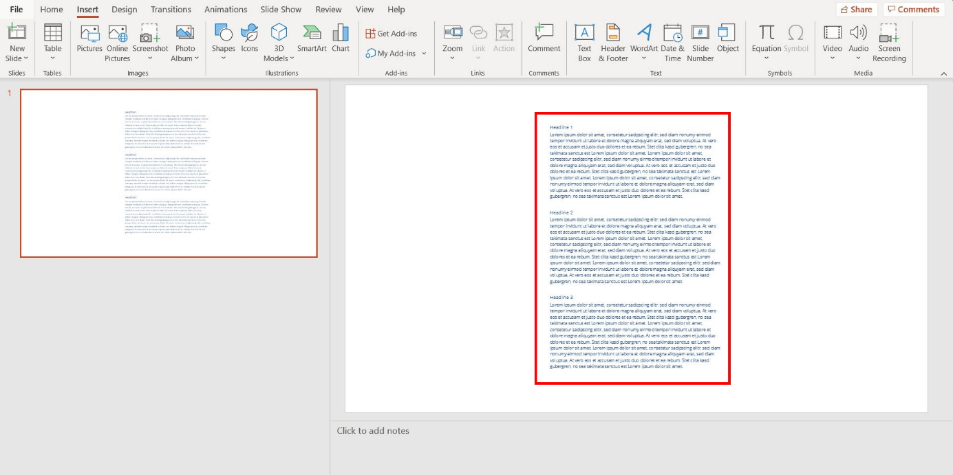 insert word document in powerpoint presentation