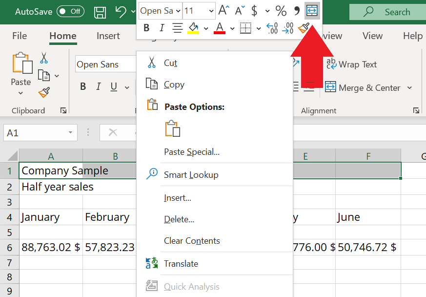 how to merge cells in excel combine columns in a few
