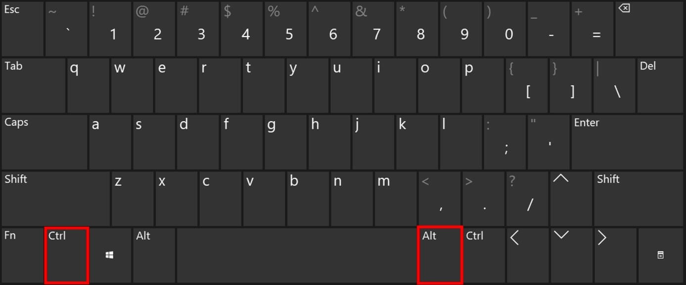 A US keyboard layout