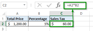 Calculating the proportion of the total based on percentages in Excel