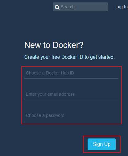 Docker-Hub-Sign Up
