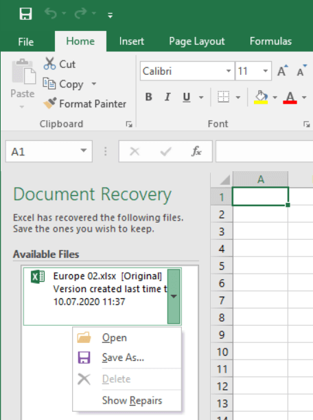 recover latest version of excel file recover latest version of excel file