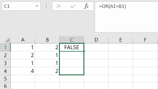 Extending the Excel OR function to multiple cells