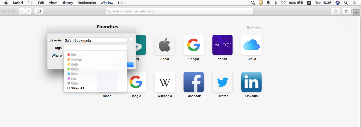 how to bookmark a website in safari on ipad