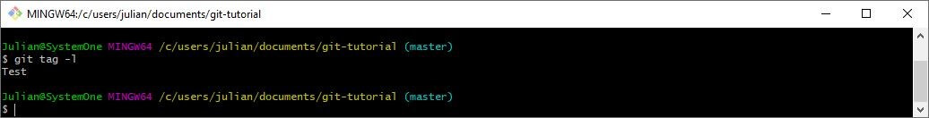 git tag history git tag history
