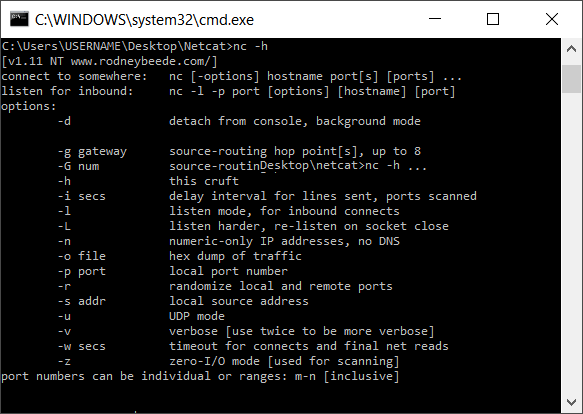 netcat windows 2008