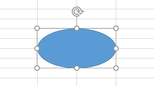 Oval shape in Excel