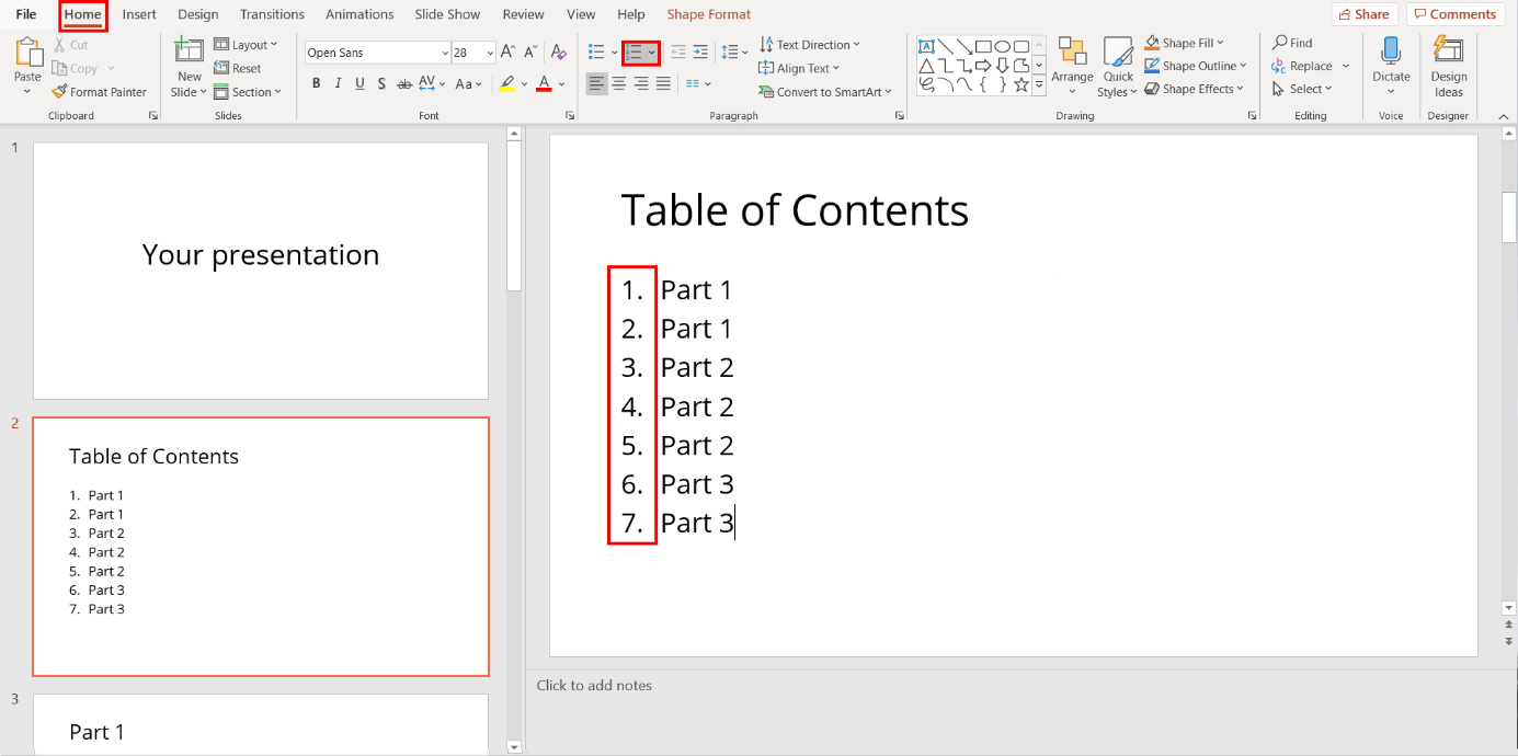 PPT - Table des matières PowerPoint Presentation, free download