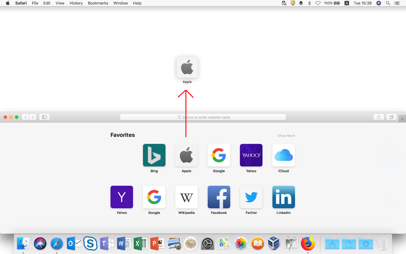 Safari and Desktop in macOS