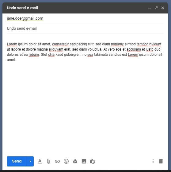 Sending an email with Gmail