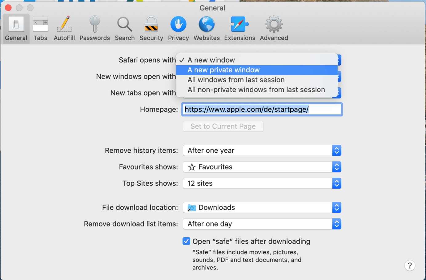 private tab safari on mac