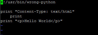 Python-Fehlermeldung