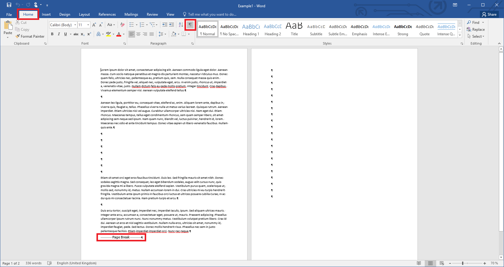 Como eliminar una página de word