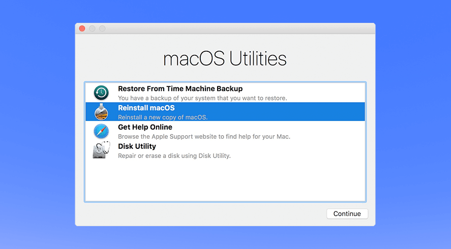 Mac Recovery Mode: macOS Utility programs