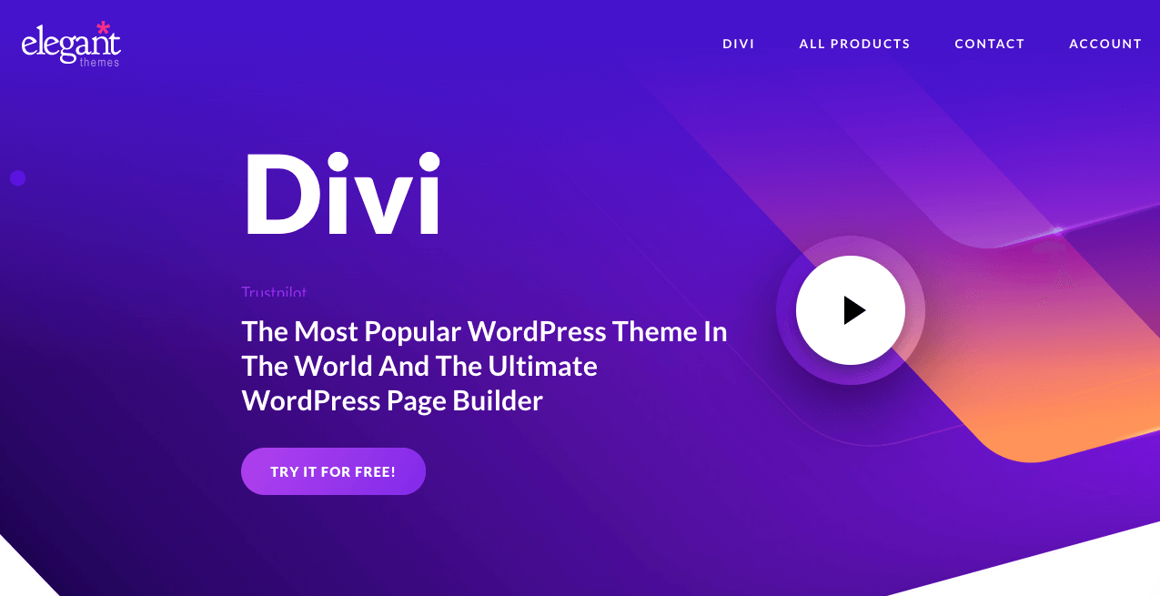 Website Divi Builder by elegant themes