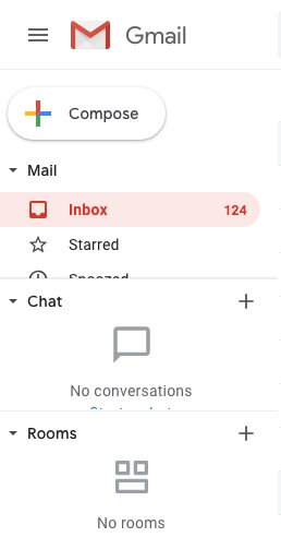 Gmail with Google Chat preview