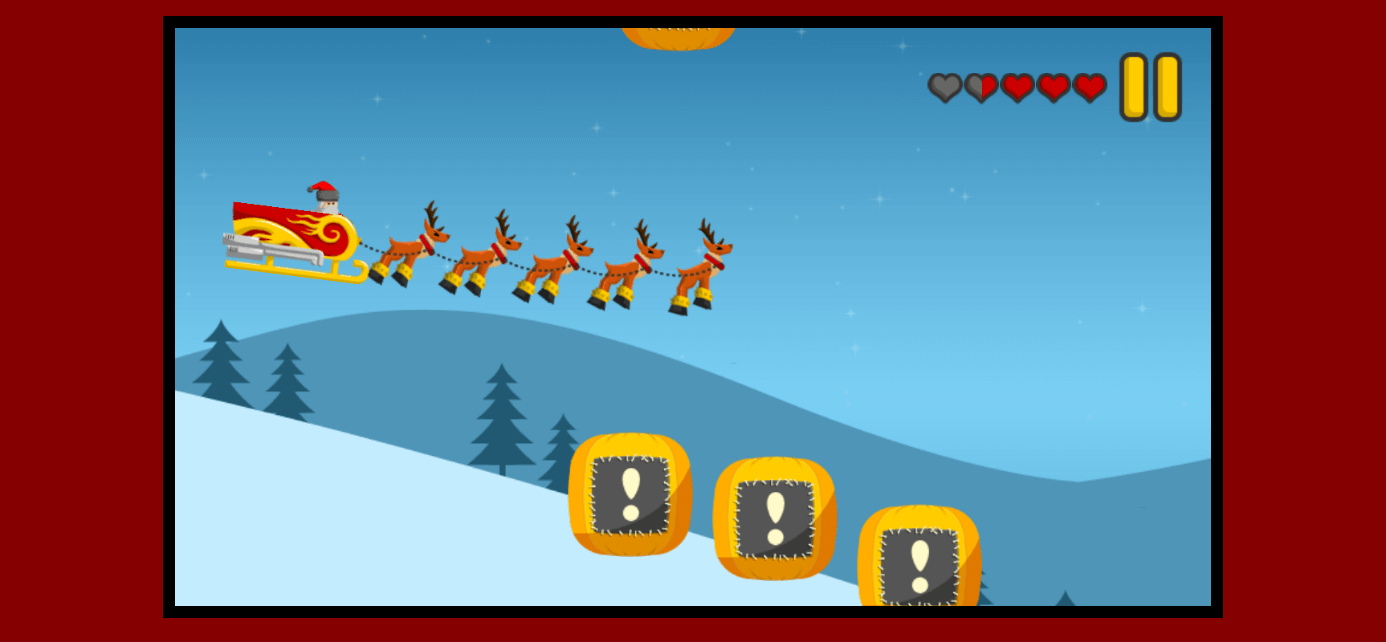 Screenshot of the minigame “Game Christmas Furious”