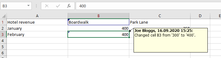 Excel: Highlight changes