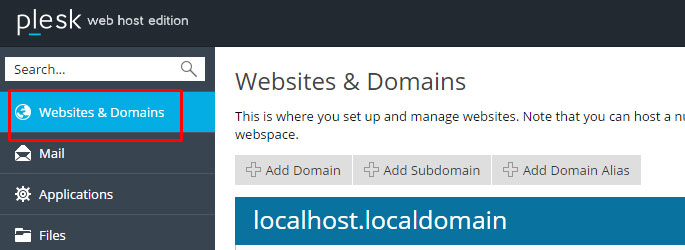 Plesk Websites & Domains