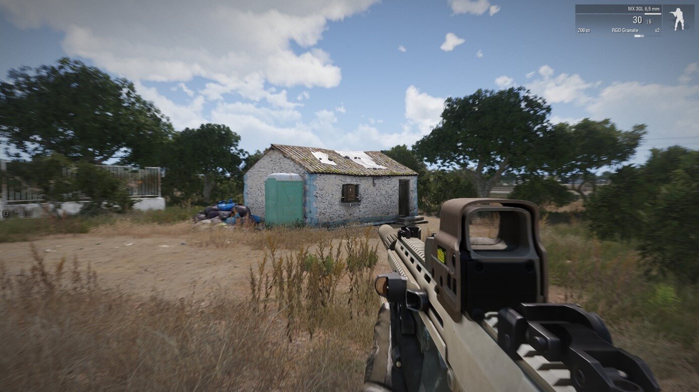 Screenshot from Arma 3: As the leader of the unit, we start our first mission