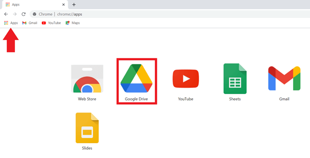 Google Drive in Chrome apps
